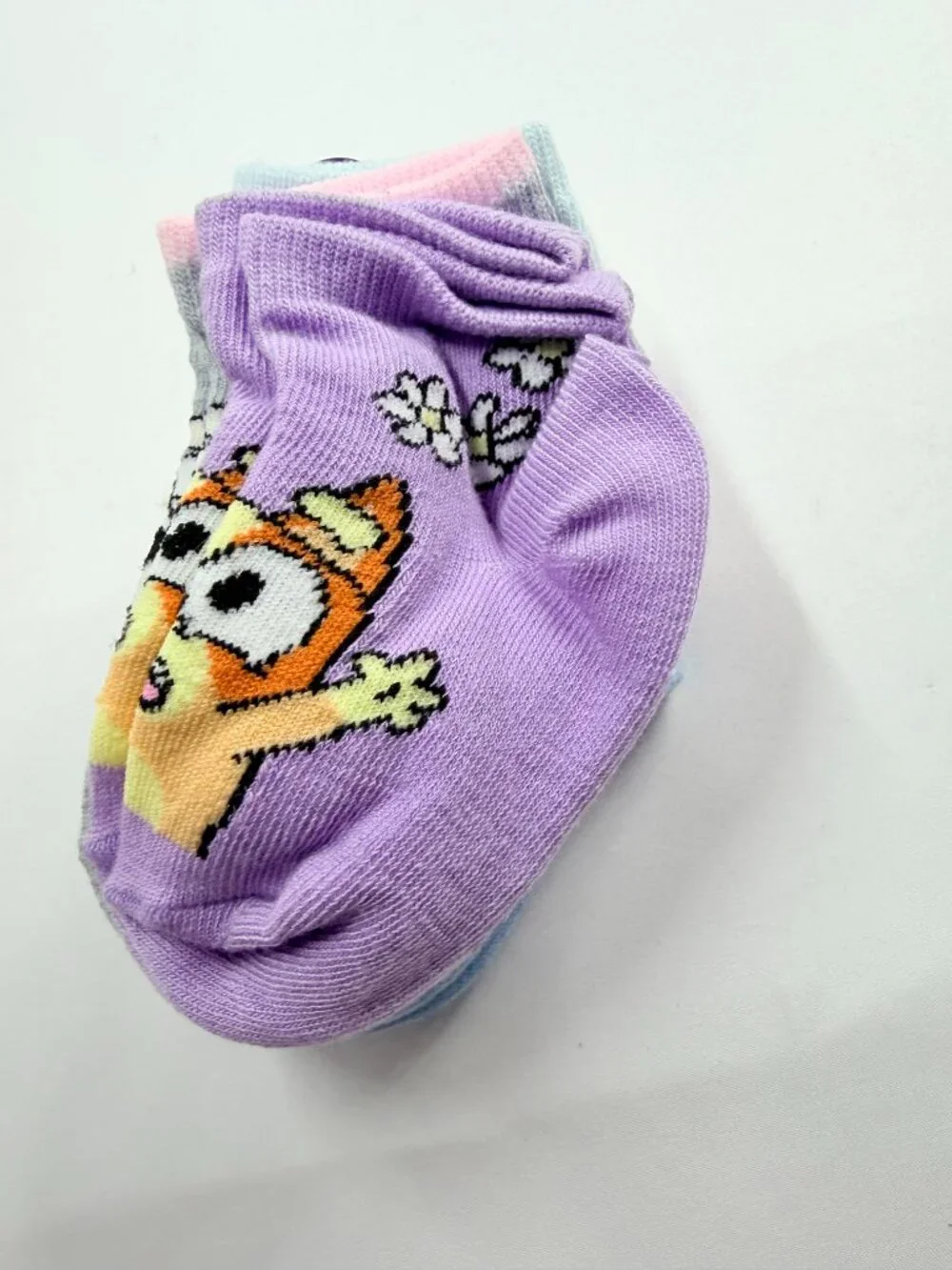Bluey & Friends Toddler Ankle Socks 6 Pairs Size 4-7 Bluey Bingo Muffin New
